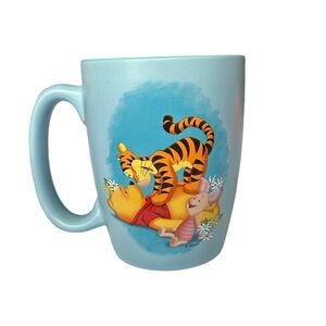 Disney Winnie the Pooh Tigger & Piglet Ceramic Mug Blue Orange